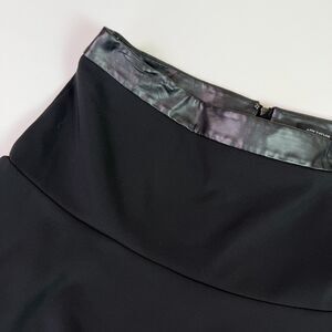 Ann Taylor Black Circle Skater A-Line Skirt Women's 10 Business Casual Career